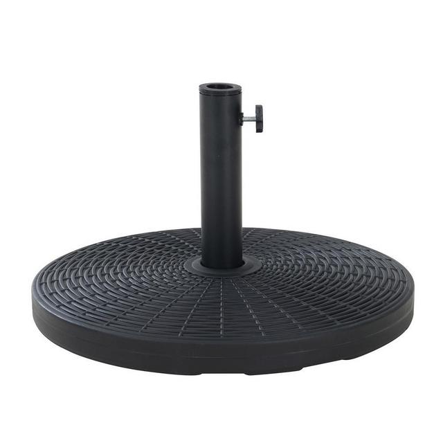 Sloan 55 lbs. Round PE Steel Patio Umbrella Base in Black