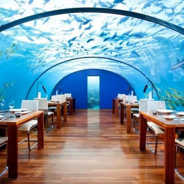 Underwater Restaurant in Maldives