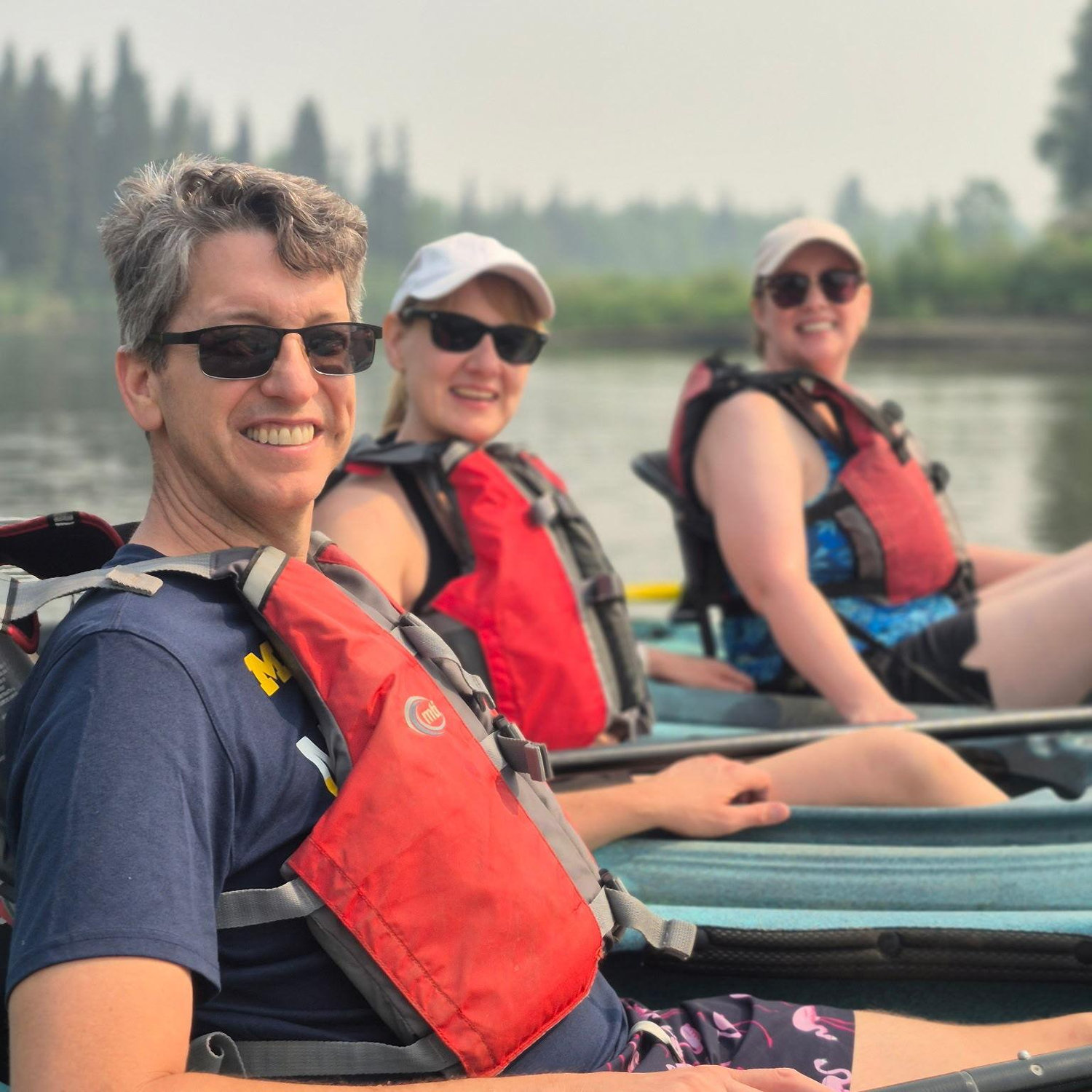 Kayaking on the Chena River in Alaska