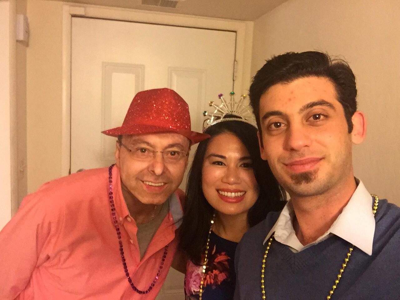 First New Years together celebrating with Salam's Uncle Yousif.