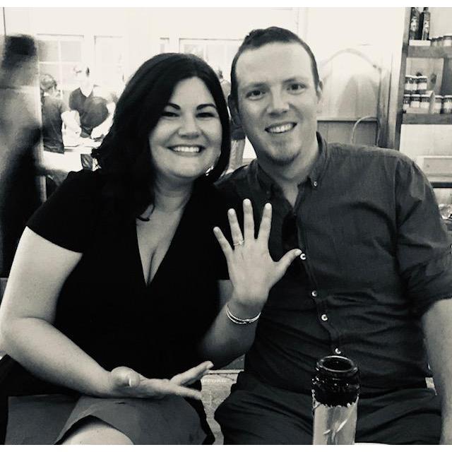 The night we got engaged!