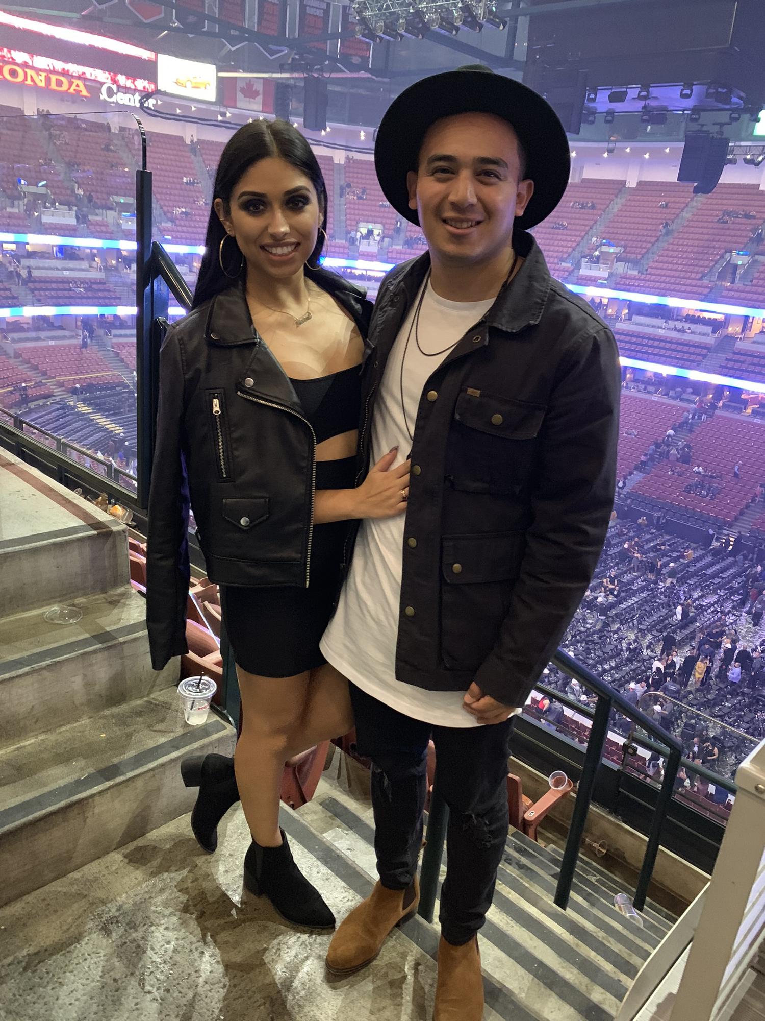 Our first concert together, Ozuna!