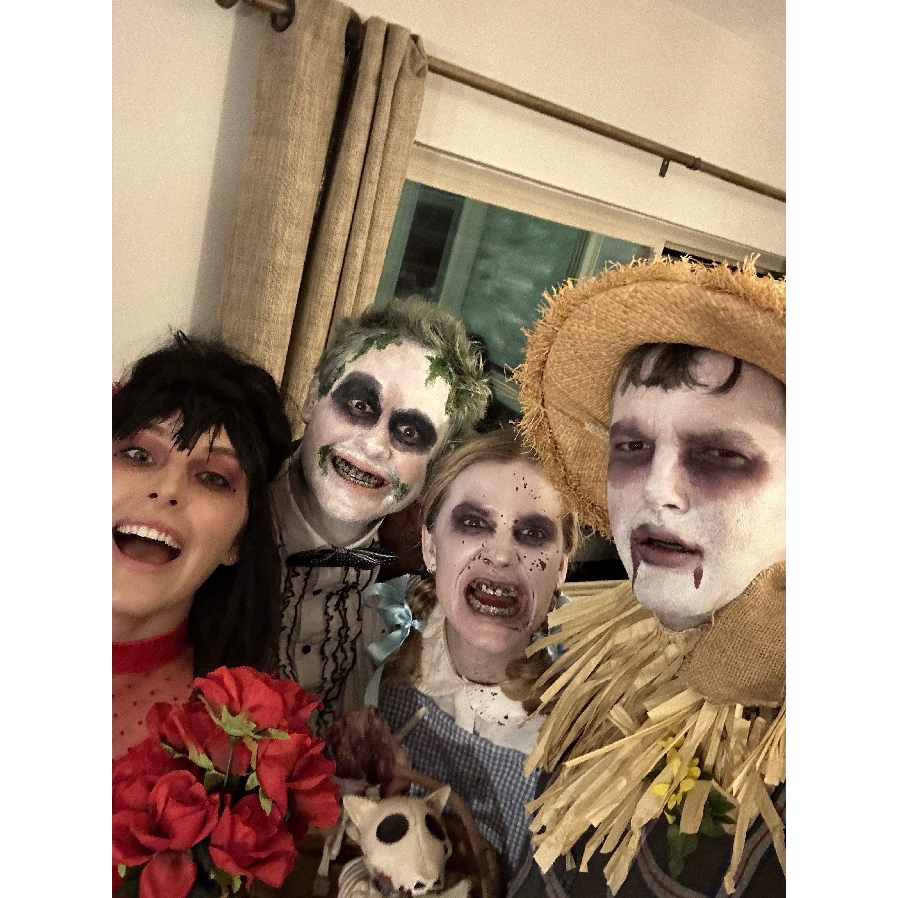 Beetlejuice, Zombie Dorothy & Scarecrow