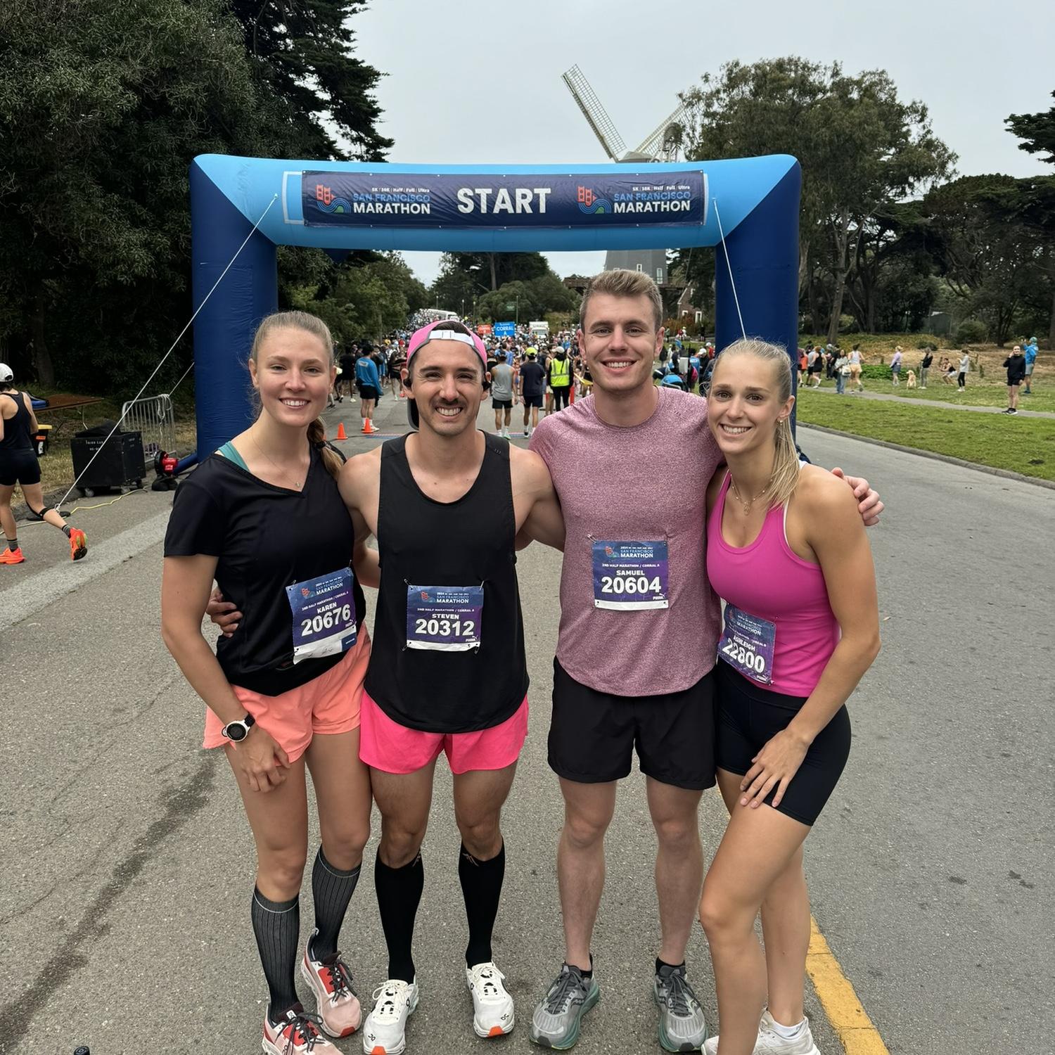 Our first half-marathon in SF!