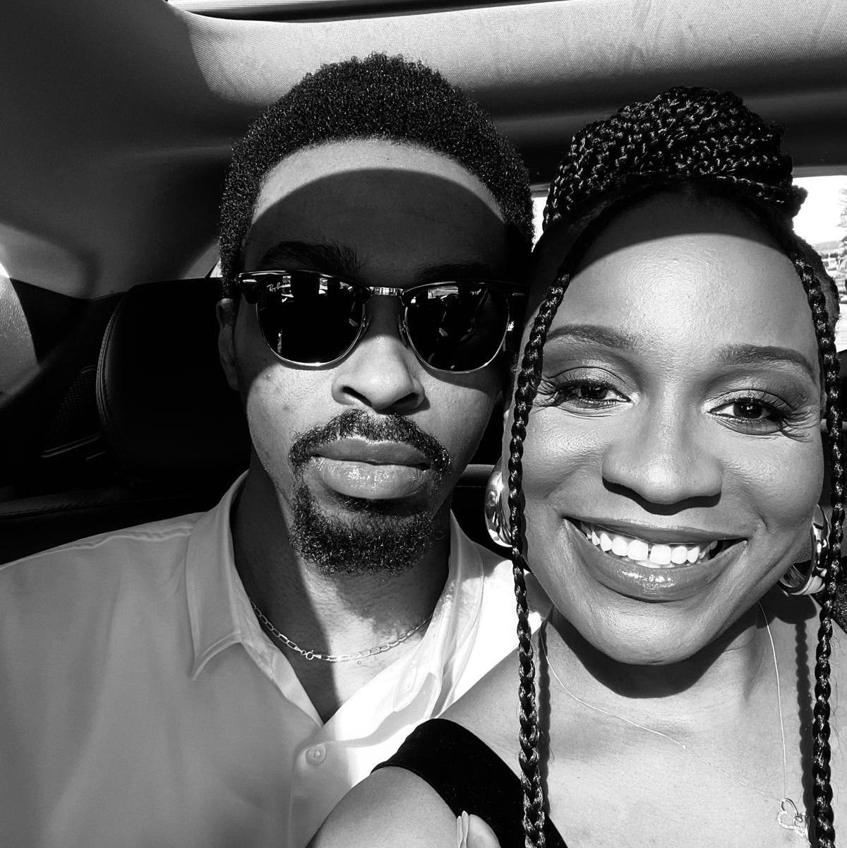 Car selfies! you wont even know he was sick and tiredt of the number of photos taken