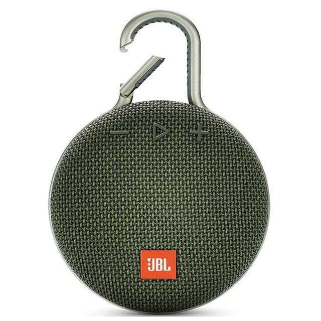 JBL Clip 3, Forest Green - Waterproof, Durable & Portable Bluetooth Speaker - Up to 10 Hours of Play - Includes Noise-Cancelling Speakerphone & Wireless Streaming