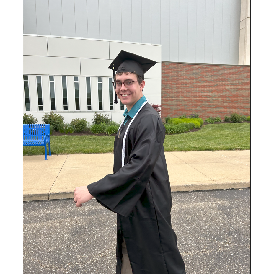 After transferring to Kent State Tuscarawas, Justin graduated with his A.S. in Dec. 2022. He graduates again with his B.S. in Electrical and Electronic Engineering in Dec. 2023. (It's a busy month!)