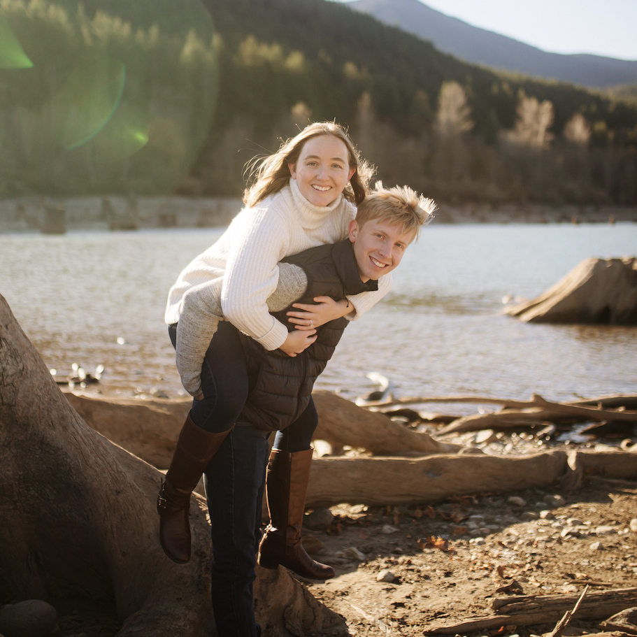 Kyle always asks Summer if she wants a piggy back ride...she normally says "no"