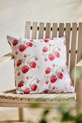 Sunbrella® Strawberry Patch Outdoor Pillow