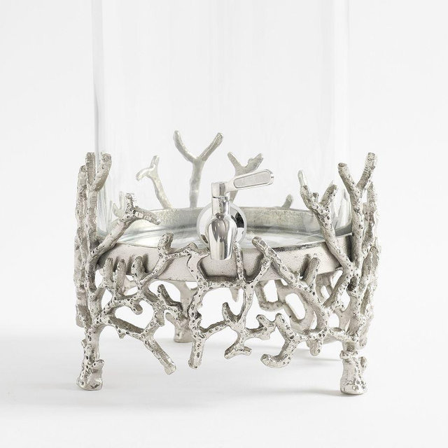 Coral Handcrafted Drink Dispenser - Silver