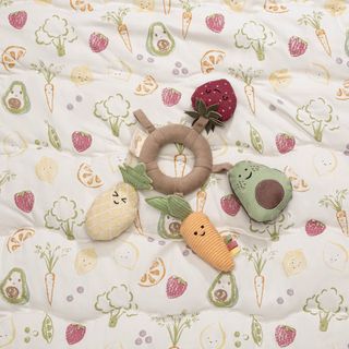 Clementine Fruits & Veggies Soft Plush Activity Ring