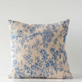 Square Cotton Chambray Pillow