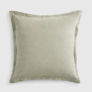 European Linen Euro Sham in Willowleaf Color