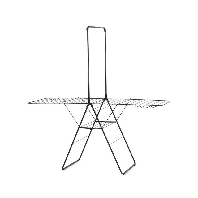 Brabantia HangOn Clothes Drying Rack With Garment Rail, Matte Black