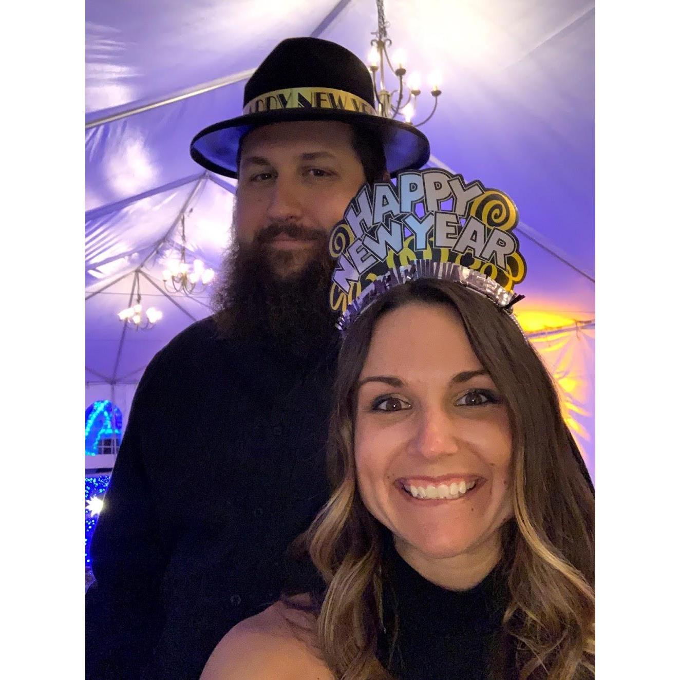Ringing in the new year at a beautiful wedding in Louisville. So amused.