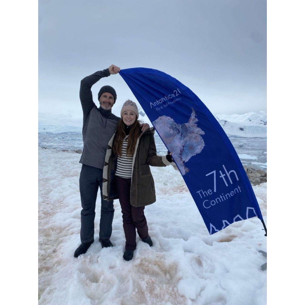 Robert has taken me to Antarctica 2x! The first time was after just 3 months of dating. Antarctica is where I first told Robert I loved him... he loved me right back.