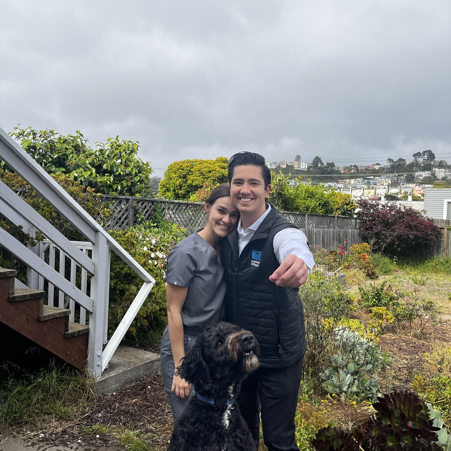 Our first apartment together in San Francisco!