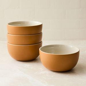 Kaloh Stoneware Ramen Bowl Sets- Golden Oak (Set of 4)