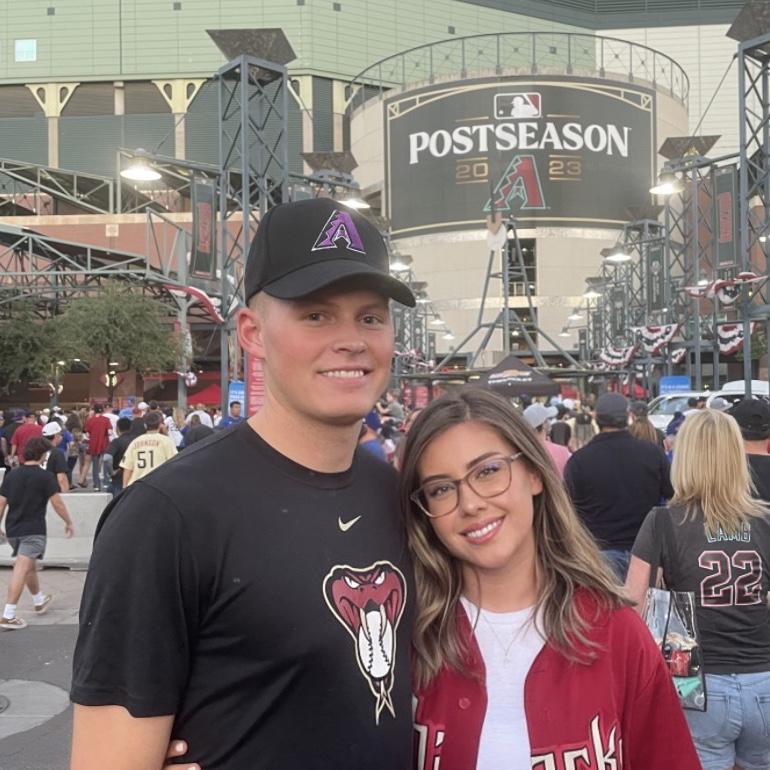 Us at a Dbacks game!