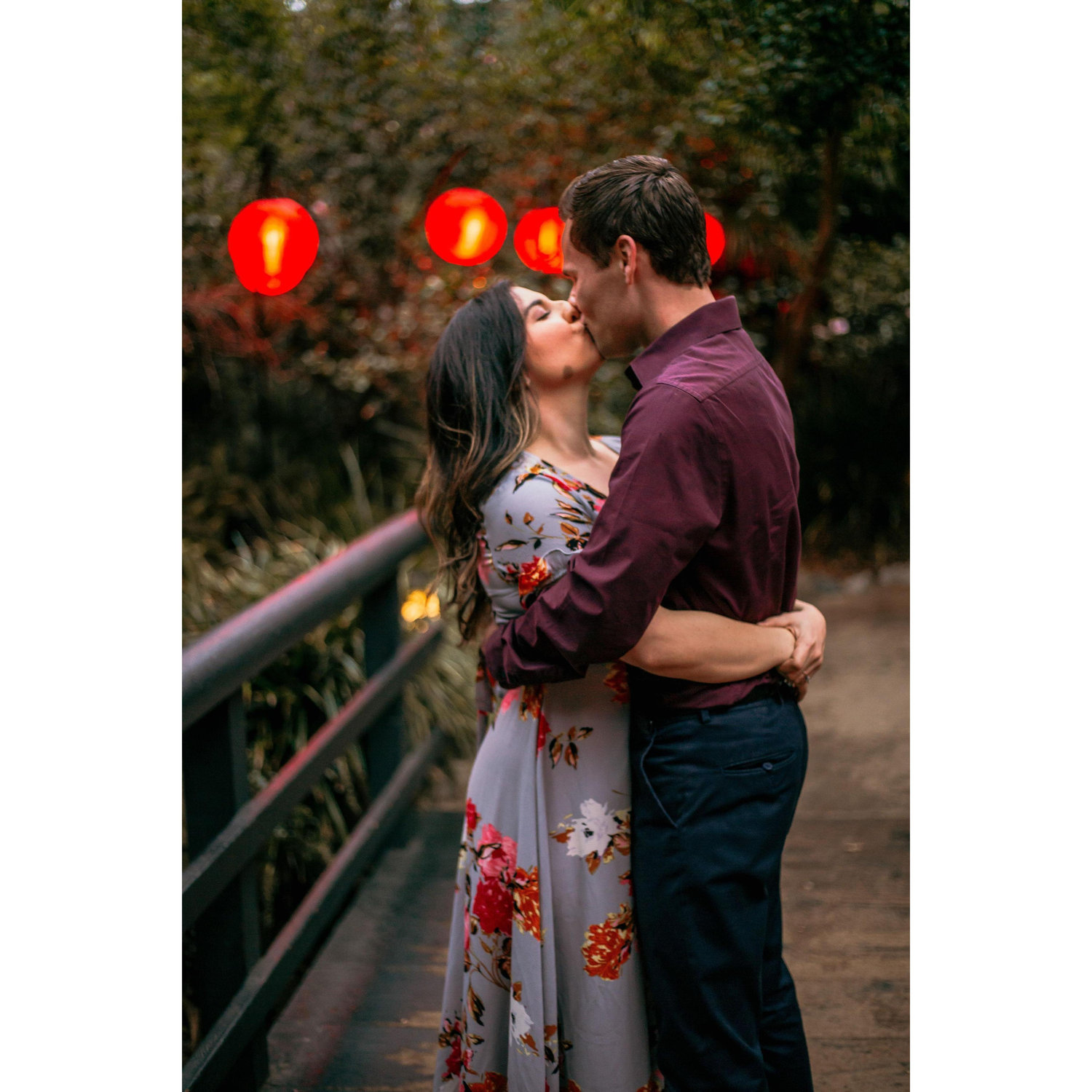 Fun Fact: it started pouring rain during our engagement pictures, but we had the best time with our photographer!