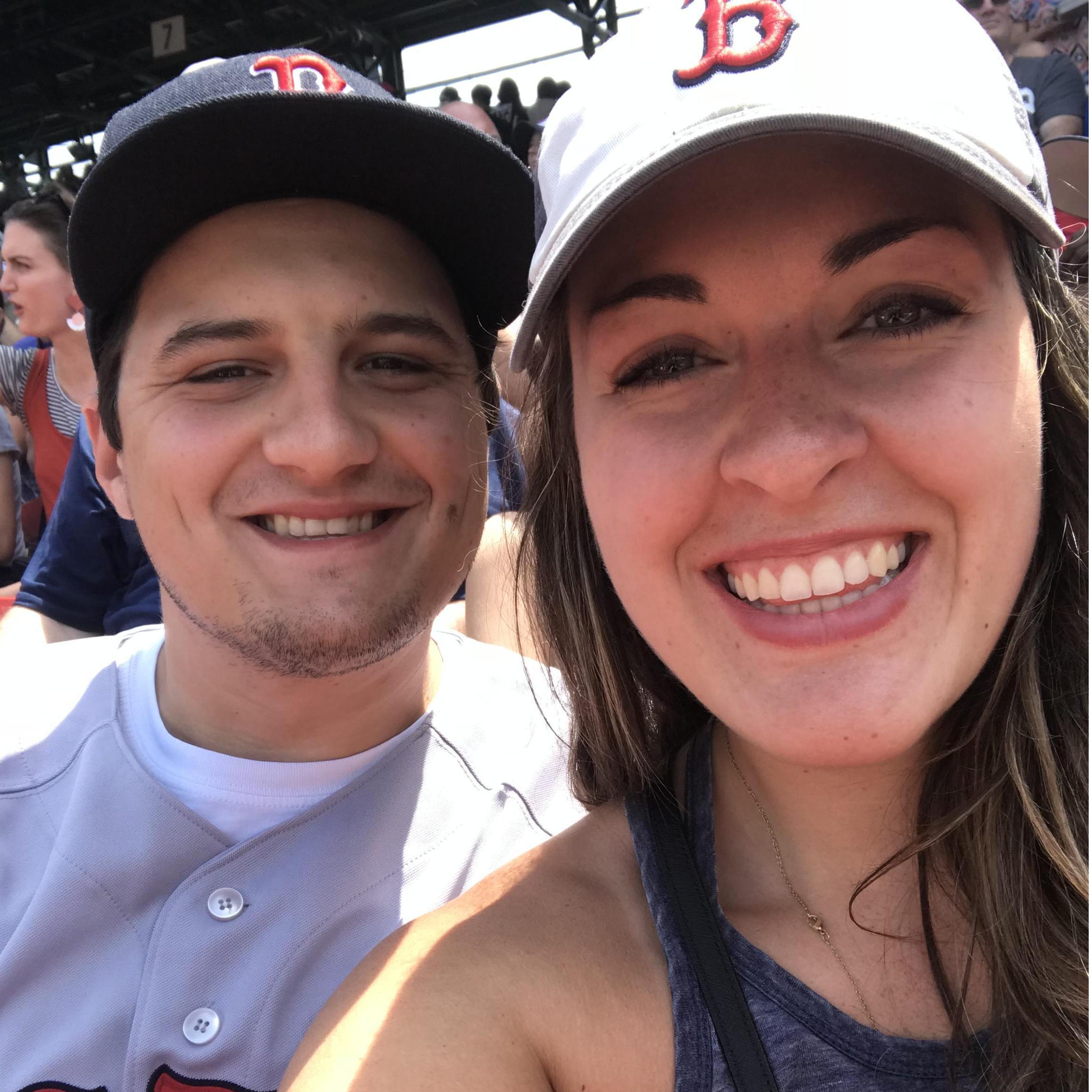 Skylars first Red Sox's game!