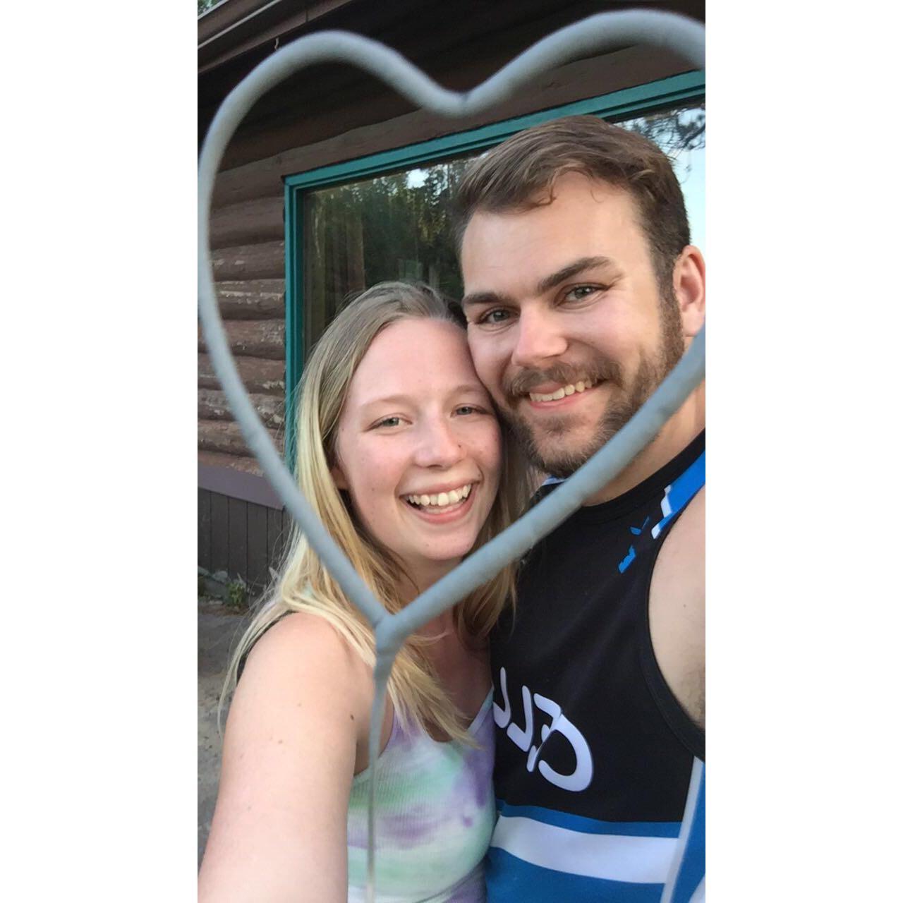 First vacation together! Jacob braved Kacie's family for a full week