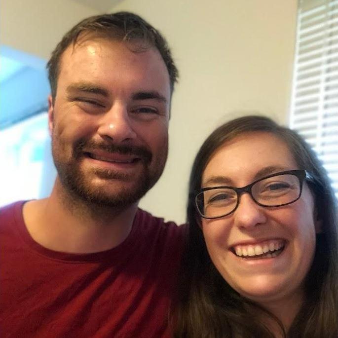 Our first photo together taken in Ian's apartment. He made chicken parmesan for dinner that has since become my favorite of his recipes!