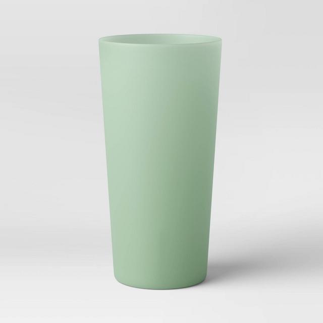 26oz Plastic Translucent Tumbler Green - Room Essentials™
