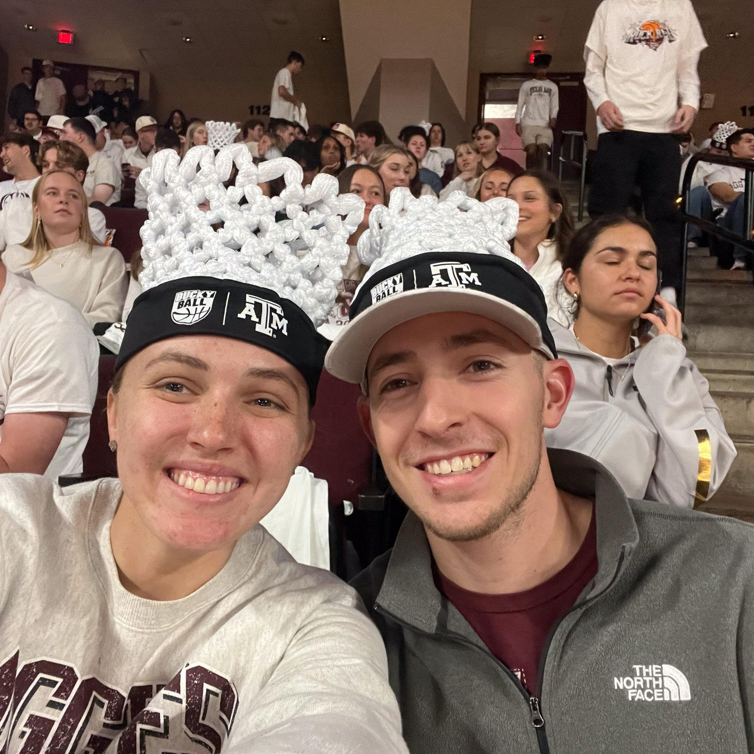 We love Aggie Basketball, and Bucky Ball was a sight to see this year! This hat got one of Zoe's fish into trouble later on in the season...