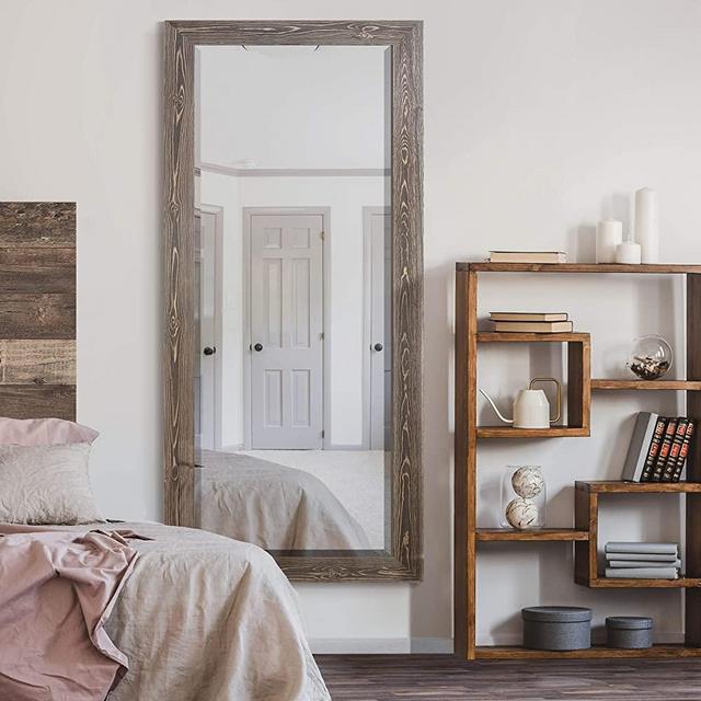 WEXFORD HOME Barnwood Wood Distressed Tonal Walnut Full Length Mirror, One Size