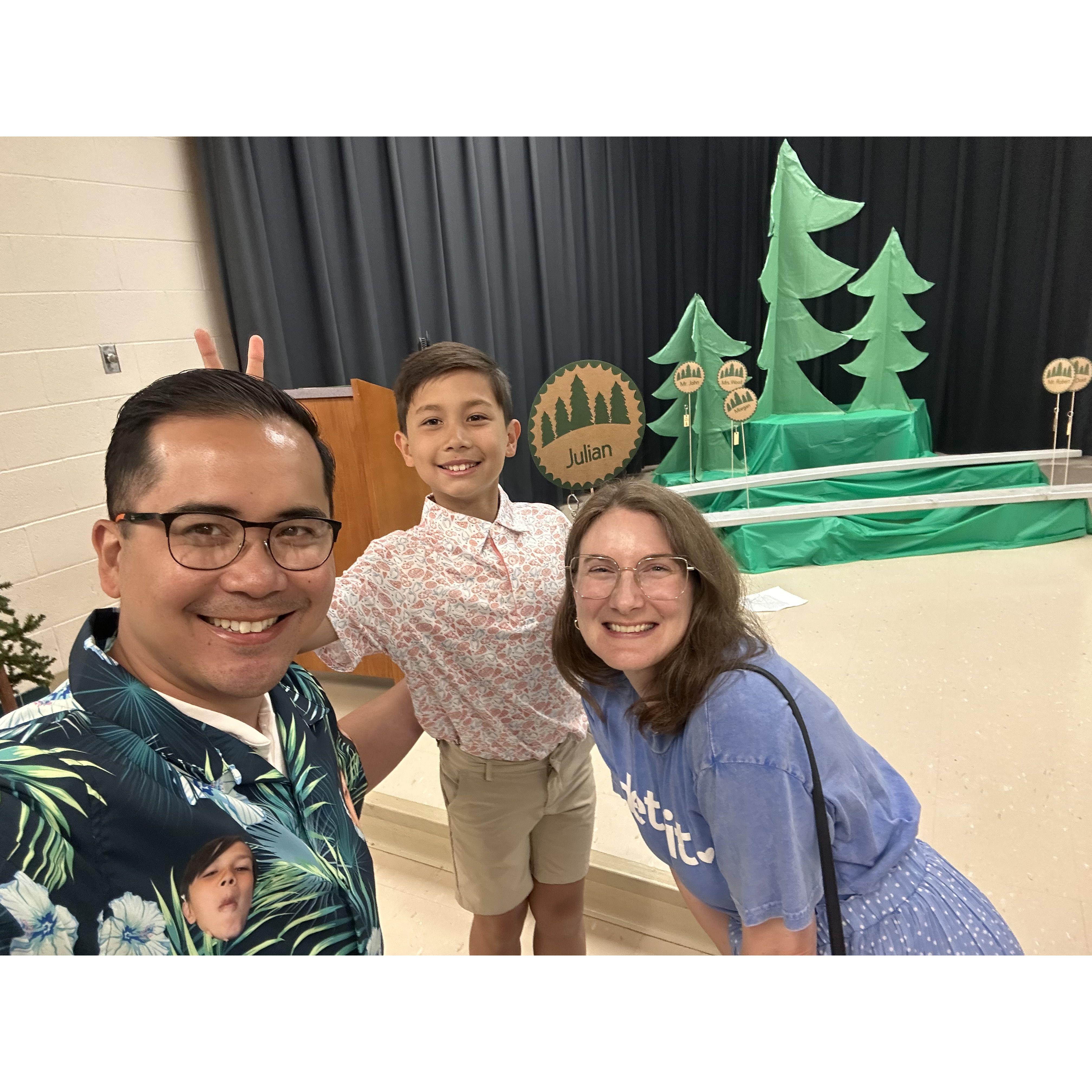 Julian's fifth grade graduation!