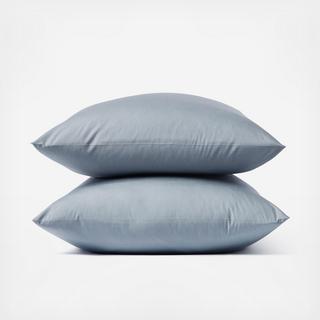 300-Thread Count Organic Percale Pillowcase, Set of 2