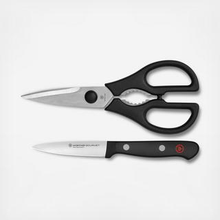 Gourmet 2-Piece Paring Knife & Shear Set