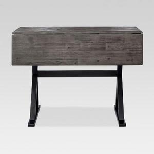 40" Square Drop Leaf Rustic Dining Table - Threshold™