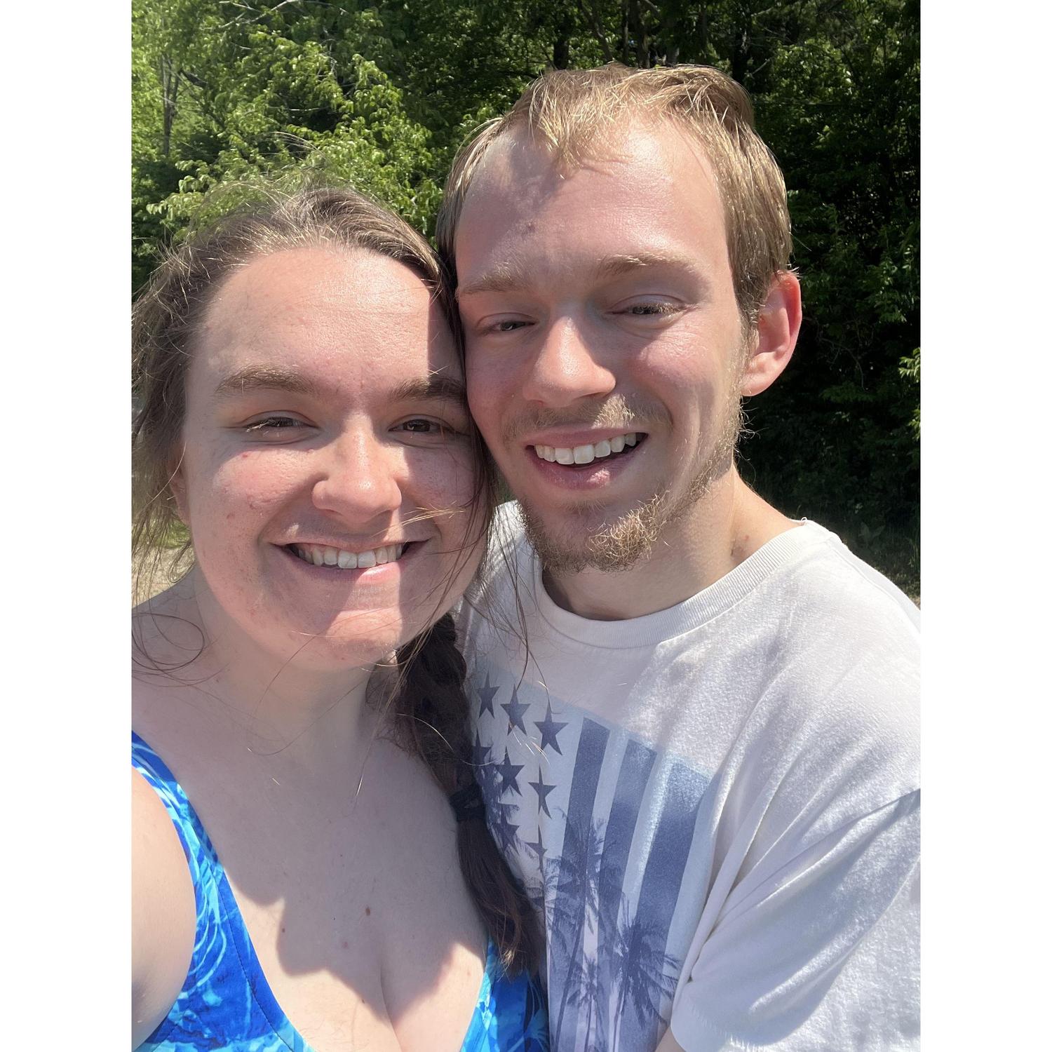 Our trip to France Park where we hiked and then went swimming