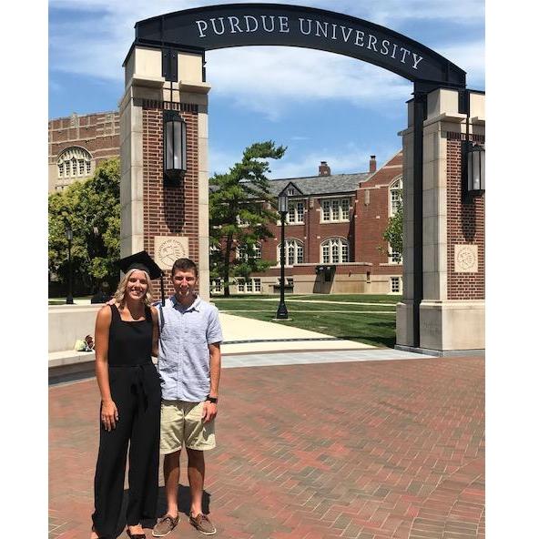 This is Brooke's college graduation from Purdue University.