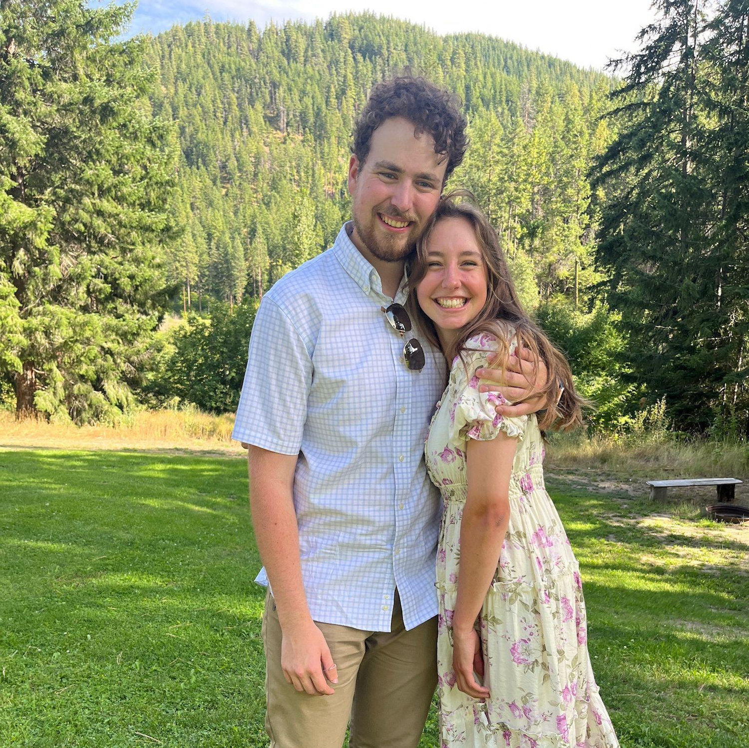 Maia and Henry at a wedding in Leavenworth.