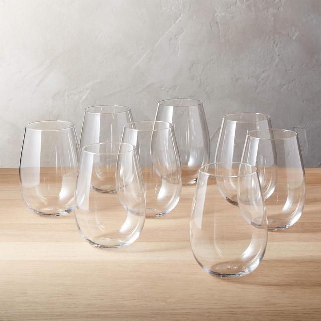 Set of 8 True Stemless Wine Glasses