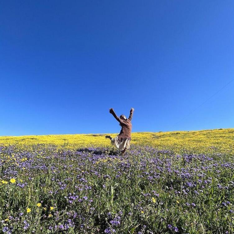 Super bloom frolicing