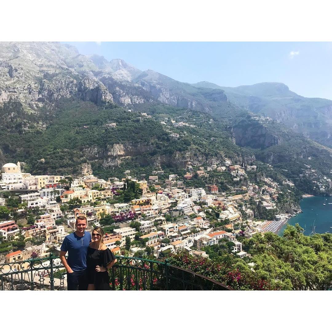 Cliffs overlooking Positano in southern Italy!