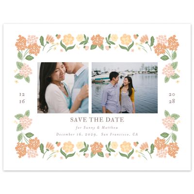 Citrus, Yellow Wedding Digital Save the Date - Campanule Multiphoto