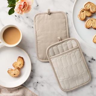 Honeycomb Chambray Pot Holder, Set of 2