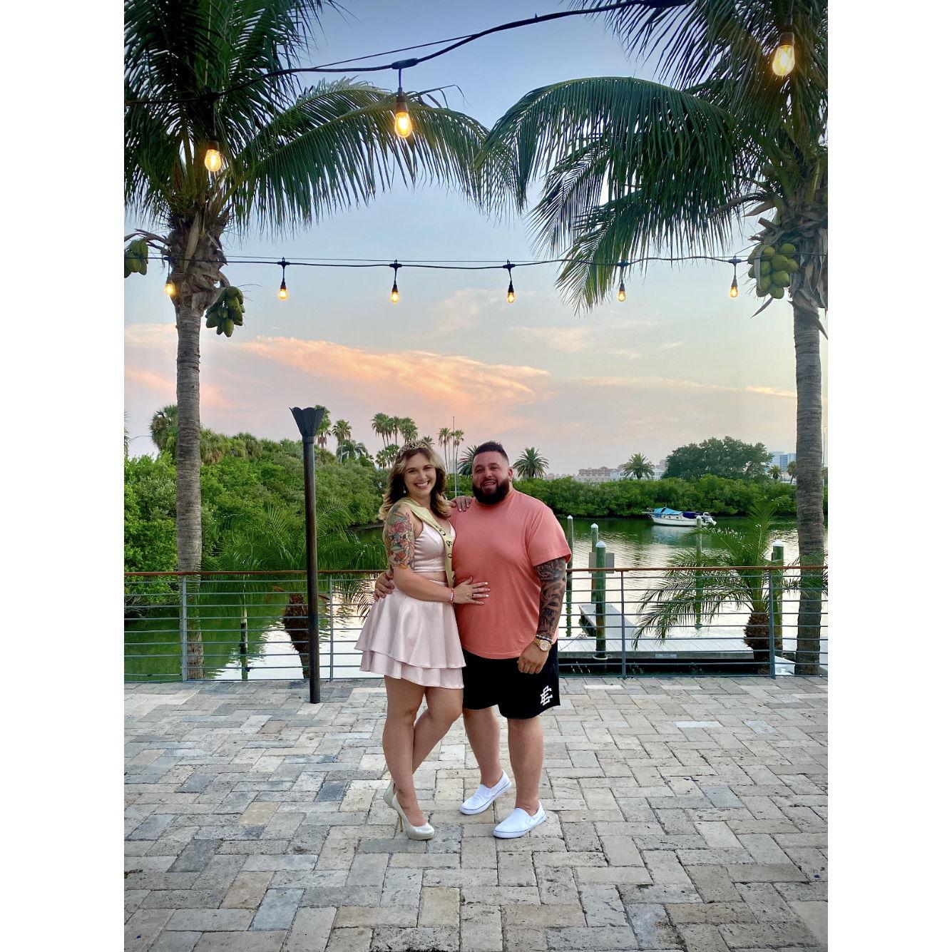 My 30th bday trip to clearwater beach- Tjs first time in FL