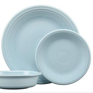 Classic Rim 3-Piece Place Setting, Service for 1 - color sky