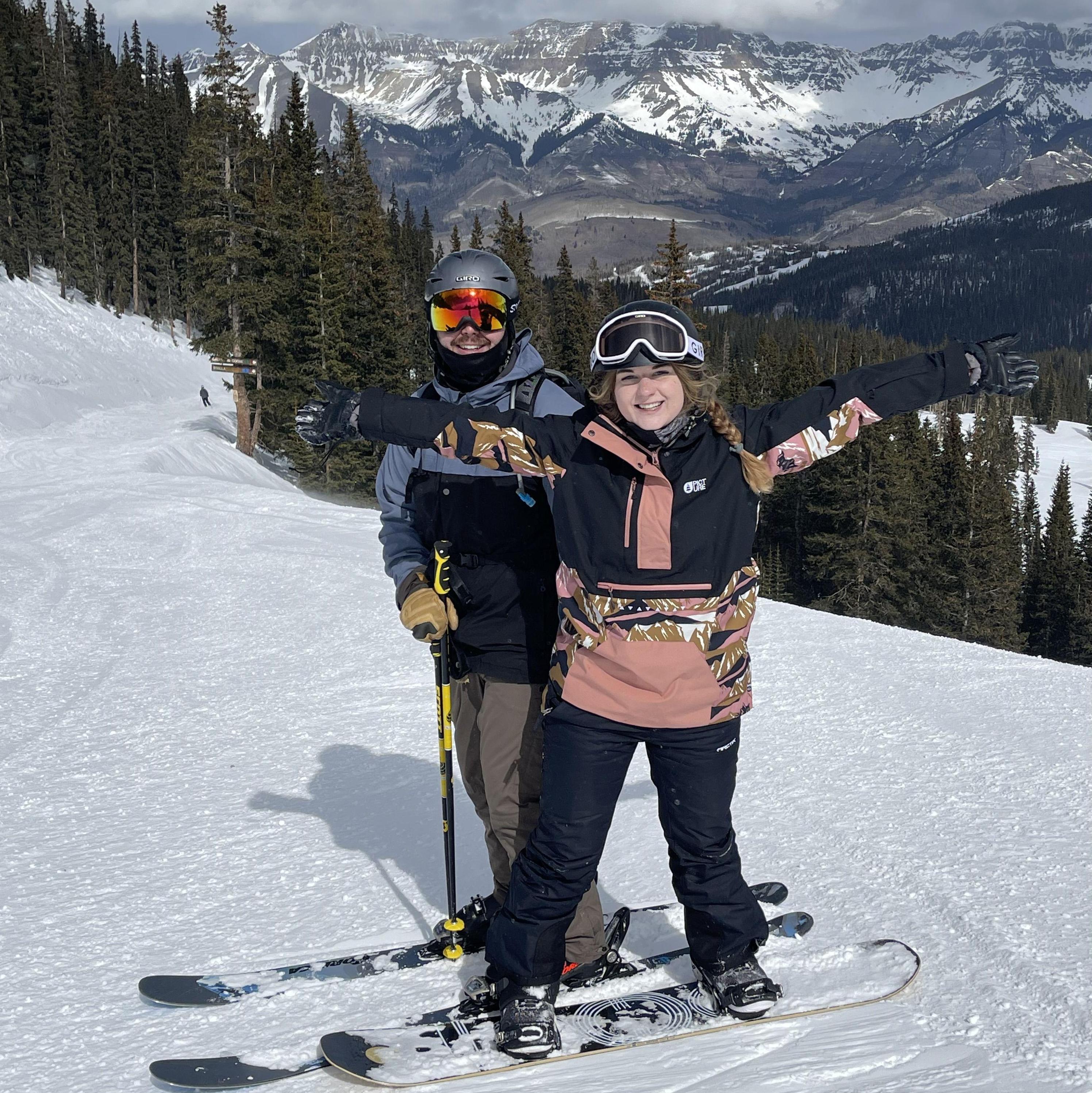 Skiing in Telluride, CO