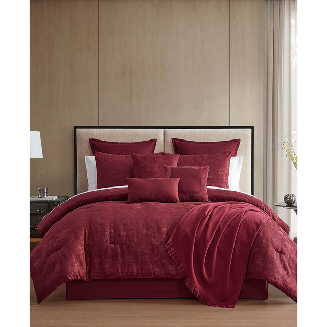 Macy's Freta Jacquard 14-Pc. Comforter Set, King