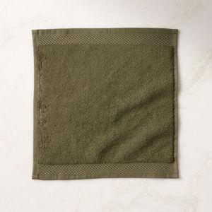 Arlow Organic Cotton Green WashCloth Towels | CB2