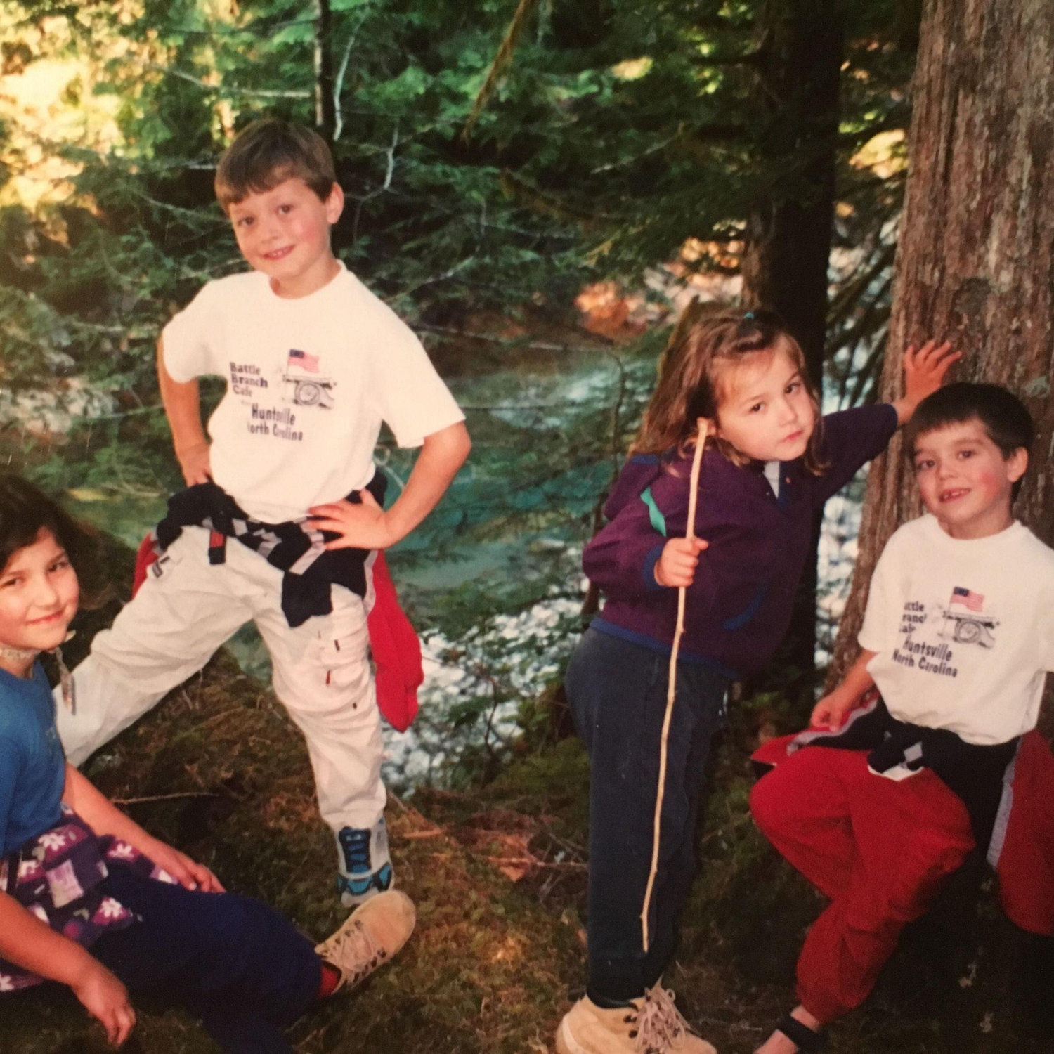 Walt & Elissa (middle two) circa 2004