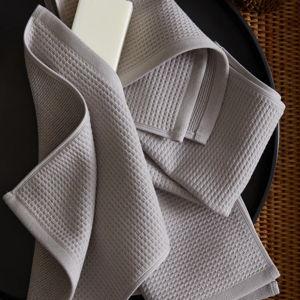 Turkish Waffle Terry Bath Towel Bundle in Grey