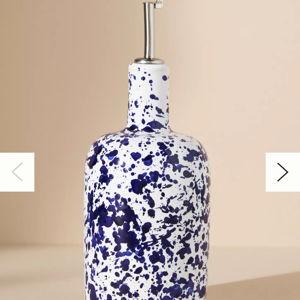 Vietri Amalfitana Blue Splatter Olive Oil Bottle
